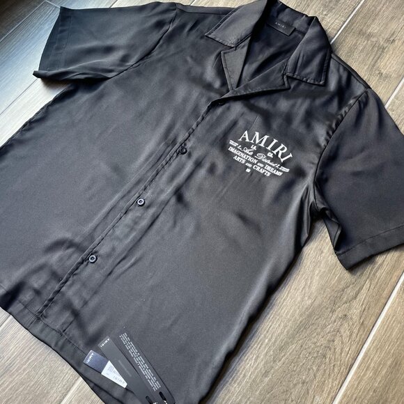 AMIRI MEN NWT CASUAL SILK SHIRT SET SIZE:XLARGE - Picture 4 of 9